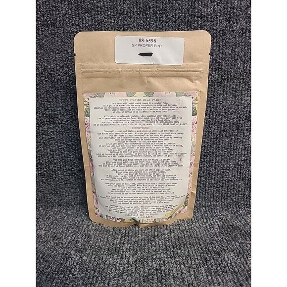 NEW Sweet Pickins Milk Paint  6 Oz ( Makes 1 Pint) Proper Grey - Picture 3 of 3